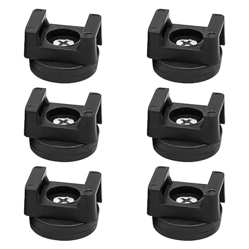 Hsthe Sea 6 Stück Magnetische Kabelbinder Magnet Kabelklemmen Kabelmanagement Clips Schraubsockel Kabel Halterungen Kabelclips Halter Montage Befestigungen Basishalter für Büro und Zuhause von Hsthe Sea