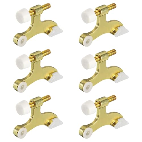 Hsthe Sea 6 Stück Scharnierstifte, Goldener Türstopper, verstellbare Hochleistungsscharniere mit Gummipuffern, Schutz vor Wandschäden von Hsthe Sea