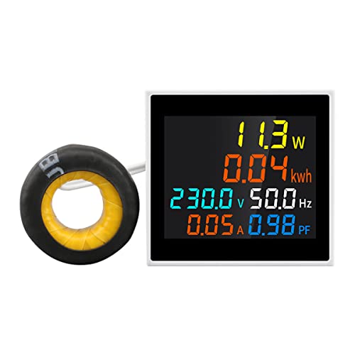 Hsthe Sea 6 in 1 LCD Digitaler Voltmeter Amperemeter Mini Strom Monitor AC 50.0-300.0V 100A Stromzähler Energiezähler 1 Phase Wechselstromzähler Wattmeter KWh Zähler mit CT Hsthe Sea 6 in 1 LCD Digitaler Voltmeter Amperemeter Mini Strom Monitor AC 50.0-300.0V 100A Stromzähler Energiezähler 1 Phase Wechselstromzähler Wattmeter KWh Zähler mit CT von Hsthe Sea
