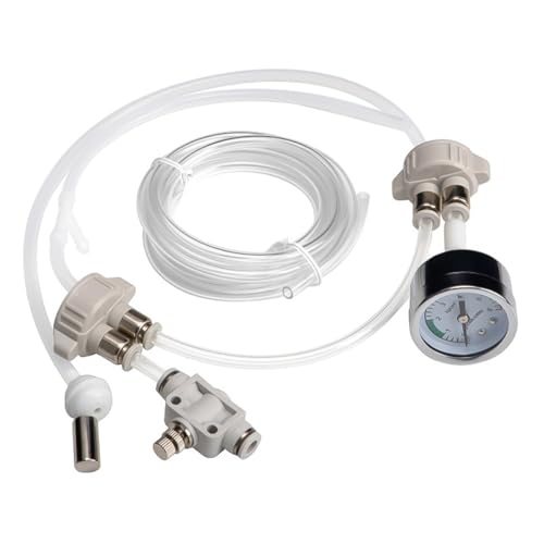 Hsthe Sea Aquarium-CO2-System-Set, DIY-Aquarium-Bepflanzungstank, CO2-System, Pro-Röhrenventil-Messgerät, Flaschenverschluss-Set von Hsthe Sea
