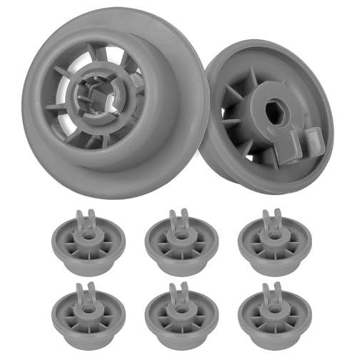 Hsthe Sea Geschirrspüler-Räder, 8er-Set, Universal-Korbräder, Korbrad-Ersatzteile, Geschirrspüler-Ersatz-Unterkorbräder, universell, passend für viele Standard-Geschirrspüler von Bosch und Siemens von Hsthe Sea