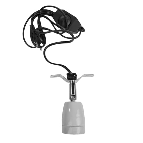 Hsthe Sea Heizlampenfassung, E27 Lampenfassung mit Kabel 360 Grad drehbare Lampenfassung für Reptilien Wärmelampe Amphibien Aquarien von Hsthe Sea