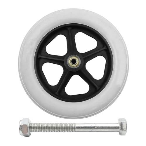 Hsthe Sea Wheels Rollstuhl-Vorderräder, Spinner-Räder, rutschfeste Gummiräder, Rad, Rollstuhlzubehör (8 Zoll), das für eine reibungslose Handhabung und sichere Bewegung sorgt von Hsthe Sea