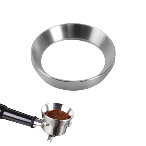 Dosierring 58mm, Edelstahl Kaffee Dosierring, 58mm Espresso Funnel, Espresso Dosing Funnel Kaffeedosierring Dosiertrichter Espresso Trichter Ersatzteile für Fülltrichter Brühschüssel Kaffeemaschine von Hsupez