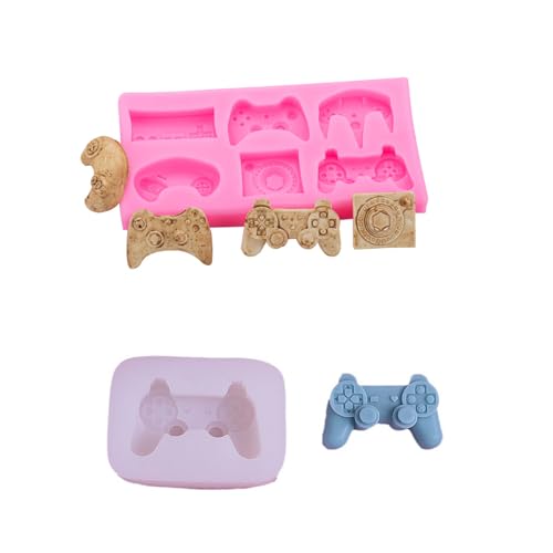 2 Stück Silikonformen Gamepad Backform Game Controller Kuchenform Silikon Form 3D Kuchenbackform Mousse Videospiel Motivbackformen Gelee Dessert Seifenform Geburtstag 2 Stück Silikonformen Gamepad Backform Game Controller Kuchenform Silikon Form 3D Kuchenbackform Mousse Videospiel Motivbackformen Gelee Dessert Seifenform Geburtstag von Hsupez