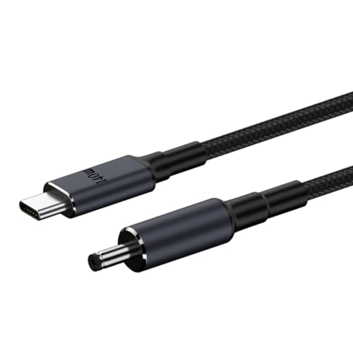 Hsupez USB C zu DC 5.5mm x 2.1mm Netzladekabel für Laptop (5521), 20V 7A, 1.8m, USB Typ C Stecker Eingang zu DC 5.5 x 2.1mm Stecker Ladekabel bis zu 140W, Arbeit mit PD Ladegerät und PD Power Bank von Hsupez