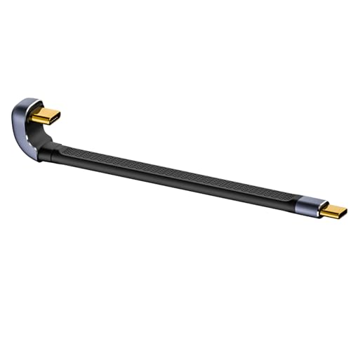 Hsupez USB4 Typ C Verlängerungskabel, 40 Gbit/s, 240W, 8K@60Hz, 13cm lang, PD 3.1 Schnellladung, USB C auf USB C U-förmiges flaches ultradünnes FPC-Datenkabel, geeignet für Laptops und Mobiltelefone Hsupez USB4 Typ C Verlängerungskabel, 40 Gbit/s, 240W, 8K@60Hz, 13cm lang, PD 3.1 Schnellladung, USB C auf USB C U-förmiges flaches ultradünnes FPC-Datenkabel, geeignet für Laptops und Mobiltelefone von Hsupez