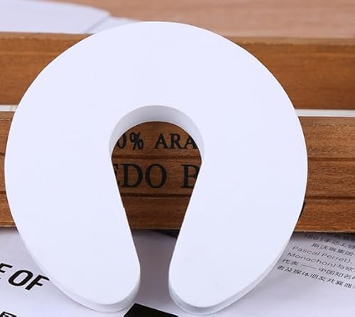 Hsyadazi 6 Stück Schaumstoff Türstopper - Extra dicker Klemmschutz für Türen & Fenster (2,2cm) - Kindersicherung für Babys & Haustiere - Weicher Fingerklemmschutz in Weiß von Hsyadazi