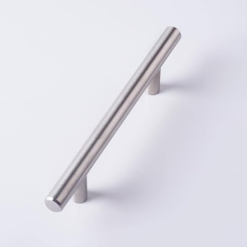 Hsyadazi 8 Stück Möbelgriffe (128mm Lochabstand) - silber Schrankgriffe in Silber für Küchenschränke & Schubladen - Rostfreie Türgriffe mit modernem Design von Hsyadazi