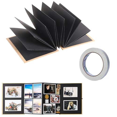 Hsyadazi DIY Scrapbook Album - 18 Seiten Fotoalbum zum Selbstgestalten (21x15 cm), Falbares Erinnerungsbuch für Fotos & Erinnerungsstücke, für Geburtstag, Hochzeit & Abschluss von Hsyadazi