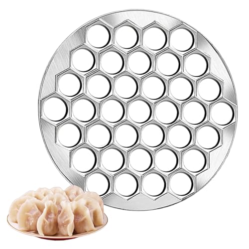 Hsyadazi Pelmeni Maker Pelmeni Form, 37 Löcher Dumpling Maker Ravioliformer Mold, Küchen Teigpresse Dumplings Form aus Aluminiumlegierungv Raviolischneider Gebäck-Werkzeug Hsyadazi Pelmeni Maker Pelmeni Form, 37 Löcher Dumpling Maker Ravioliformer Mold, Küchen Teigpresse Dumplings Form aus Aluminiumlegierungv Raviolischneider Gebäck-Werkzeug von Hsyadazi