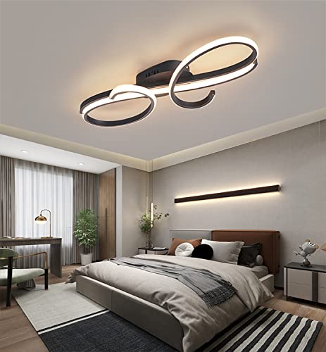 Hsyyz Deckenlampe Moderne LED Deckenleuchte Dimmbar Schlafzimmer Deckenlampe Wohnzimmerlampe mit Fernbedienung Kreative Design Esszimmer Beleuchtung,Deckenbeleuchtung Innenbeleuchtung Lampe Lichter von Hsyyz