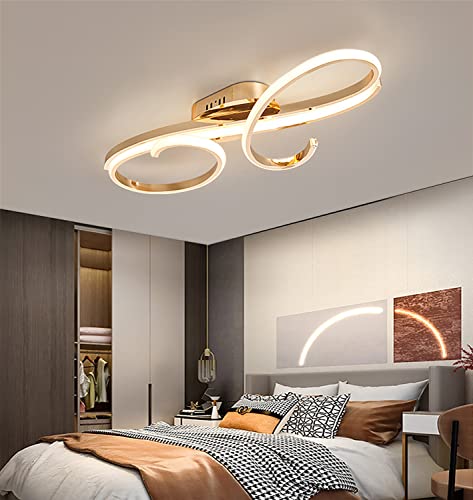 Hsyyz Deckenlampe Moderne LED Deckenleuchte Dimmbar Schlafzimmer Deckenlampe Wohnzimmerlampe mit Fernbedienung Kreative Design Esszimmer Beleuchtung,Deckenbeleuchtung Innenbeleuchtung Lampe Lichter von Hsyyz