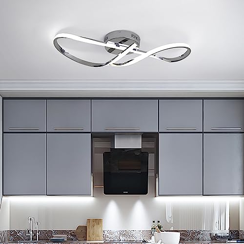 Hsyyz Dimmbar LED Wohnzimmerlampe Mit Fernbedienung Esstisch Deckenlampe Küchenlampe Modernes minimalistisches Design Lampen,Innenbeleuchtung,Deckenleuchten (68cm) von Hsyyz