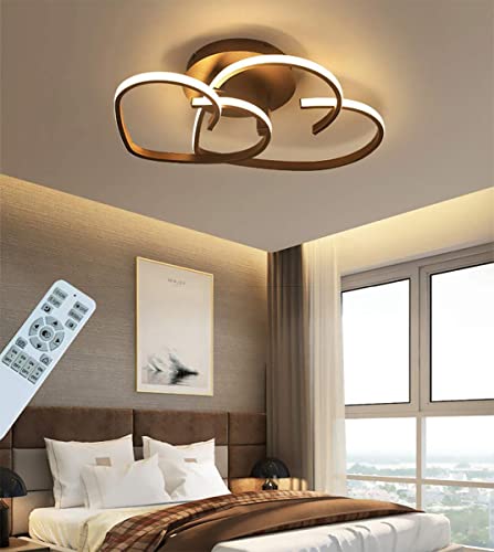 Moderne LED Deckenleuchte Dimmbar Wohnzimmer Deckenleuchte mit Fernbedienung Schlafzimmer Lampe Kreativität Herzförmiges Design Kronleuchter,Schlafzimmerlampe,Innenbeleuchtung,Deckenbeleuchtung Licht von Hsyyz