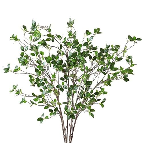 Htmeing Künstliche Eukalytuszweige, grüne Zweige, künstliche Ficuszweige, Dekoration für Zuhause, Büro, Geschäft, 5 Stück von Htmeing