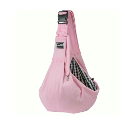 HtoxinDian Doppelseitige Umhängetasche für Haustiere, einfarbiges Crossbody-Design mit verstellbarem Riemen und großem Fassungsvermögen von HtoxinDian