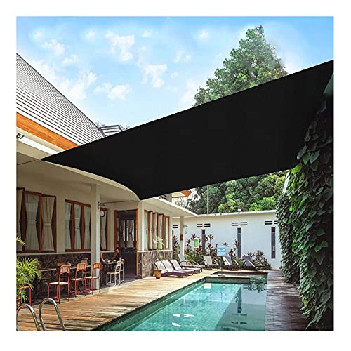 Shade Sails Sun Shade Sail 2m x 3m Rectangle Outdoor Water Resistant Durable Sunscreen Awning Canopy UV Block for Patio Garden Yard Swimming Pool Playground, Black HuAnGaF von HuAnGaF