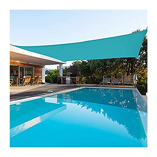 Sunscreen Awnings Sun Shade Sail, Waterproof 98% UV Block Sun Shade Canvas Sunscreen Fabric Awning Canopy Wear-Resistance Portable for Outdoor Garden Patio Yard, Blue HuAnGaF von HuAnGaF