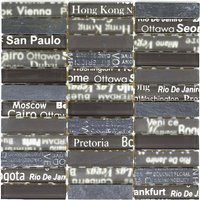 HuH Mosaik Mosaikfliese »City«, BxL: 30 x 30 cm, Wandbelag - braun HuH Mosaik Mosaikfliese »City«, BxL: 30 x 30 cm, Wandbelag - braun von HuH Mosaik