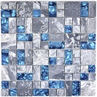 HuH Mosaik Mosaikfliese »Design«, BxL: 30 x 30 cm, Wandbelag - grau von HuH Mosaik