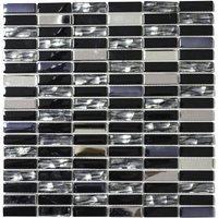 HuH Mosaik Mosaikfliese »Diamond«, BxL: 30,4 x 29,8 cm, Wandbelag - schwarz HuH Mosaik Mosaikfliese »Diamond«, BxL: 30,4 x 29,8 cm, Wandbelag - schwarz von HuH Mosaik