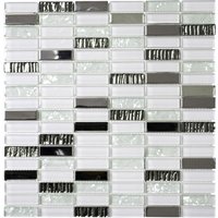 HuH Mosaik Mosaikfliese »Diamond«, BxL: 30,4 x 29,8 cm, Wandbelag - weiss von HuH Mosaik