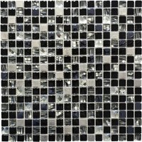 HuH Mosaik Mosaikfliese »Diamond«, BxL: 30 x 30 cm, Wandbelag - schwarz von HuH Mosaik