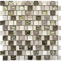 HuH Mosaik Mosaikfliese »Dream«, BxL: 30,4 x 29,8 cm, Wandbelag - grau von HuH Mosaik