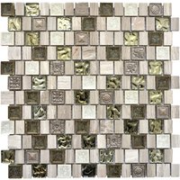 HuH Mosaik Mosaikfliese »Dream«, BxL: 30,4 x 29,8 cm, Wandbelag - grau HuH Mosaik Mosaikfliese »Dream«, BxL: 30,4 x 29,8 cm, Wandbelag - grau von HuH Mosaik