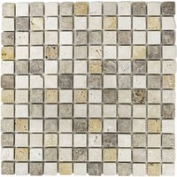 HuH Mosaik Mosaikfliese »Face«, BxL: 30,5 x 30,5 cm, Wandbelag/Bodenbelag - beige von HuH Mosaik