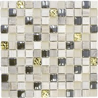 HuH Mosaik Mosaikfliese »HQ«, BxL: 30 x 30 cm, Wandbelag - grau HuH Mosaik Mosaikfliese »HQ«, BxL: 30 x 30 cm, Wandbelag - grau von HuH Mosaik
