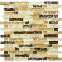 HuH Mosaik Mosaikfliese »Ice Cube«, BxL: 30,5 x 29,8 cm, Wandbelag - beige von HuH Mosaik