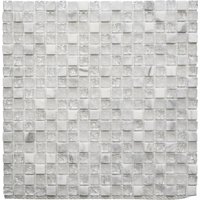 HuH Mosaik Mosaikfliese »Ice Cube«, BxL: 30,5 x 30,5 cm, Wandbelag - weiss HuH Mosaik Mosaikfliese »Ice Cube«, BxL: 30,5 x 30,5 cm, Wandbelag - weiss von HuH Mosaik