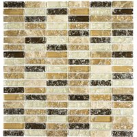 HuH Mosaik Mosaikfliese »Ice Cube«, BxL: 31 x 32,2 cm, Wandbelag - beige von HuH Mosaik