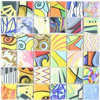HuH Mosaik Mosaikfliese »POP ART«, BxL: 29,1 x 29,1 cm, Wandbelag/Bodenbelag - gelb HuH Mosaik Mosaikfliese »POP ART«, BxL: 29,1 x 29,1 cm, Wandbelag/Bodenbelag - gelb von HuH Mosaik