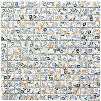 HuH Mosaik Mosaikfliese »Retro«, BxL: 30,5 x 30,5 cm, Wandbelag - weiss von HuH Mosaik