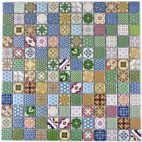 HuH Mosaik Mosaikfliese »Retro«, BxL: 30 x 30 cm, Wandbelag/Bodenbelag - rot HuH Mosaik Mosaikfliese »Retro«, BxL: 30 x 30 cm, Wandbelag/Bodenbelag - rot von HuH Mosaik