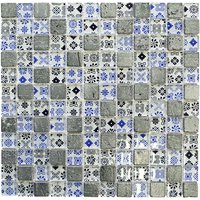 HuH Mosaik Mosaikfliese »Roman«, BxL: 30 x 30 cm, Wandbelag - blau HuH Mosaik Mosaikfliese »Roman«, BxL: 30 x 30 cm, Wandbelag - blau von HuH Mosaik