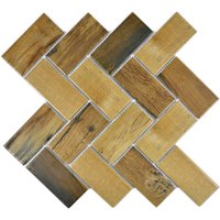 HuH Mosaik Mosaikfliese »Wood«, BxL: 27,5 x 27,5 cm, Wandbelag/Bodenbelag - braun von HuH Mosaik