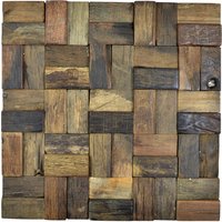 HuH Mosaik Mosaikfliese »Wood«, BxL: 30 x 30 cm, Wandbelag - braun HuH Mosaik Mosaikfliese »Wood«, BxL: 30 x 30 cm, Wandbelag - braun von HuH Mosaik