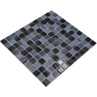 HuH Mosaik Mosaikmatte »Code«, BxL: 30,2 x 32,7 cm, Glas - schwarz von HuH Mosaik