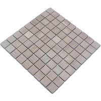 HuH Mosaik Mosaikmatte »Hainan«, BxL: 30,5 x 30,5 cm, Marmor - grau von HuH Mosaik