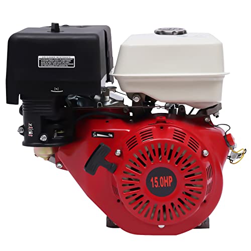 15 PS 4-takt Benzinmotor, Go-Karts Motor Einzylinder Standmotor mit Luftkühlsystem, 9700W 420CC 3600 U/min, Seilzugstart Antriebsmotor mit Alarm für Wasserpumpen, Rasenmäher usw 15 PS 4-takt Benzinmotor, Go-Karts Motor Einzylinder Standmotor mit Luftkühlsystem, 9700W 420CC 3600 U/min, Seilzugstart Antriebsmotor mit Alarm für Wasserpumpen, Rasenmäher usw von HuKaiL