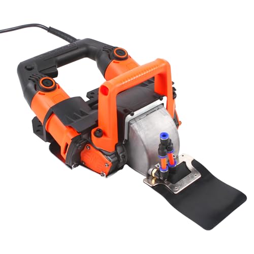 5200W Mauernutfräse 10500r/min, Schlitzfräse 220V 10500RPM mit 4m Draht, Laser-Ausgrabungstechnologie und Winkel Einstellbarer, Wandfräse Staubfreie Mauerfrase für Beton, Granit, Stahlbeton von HuKaiL