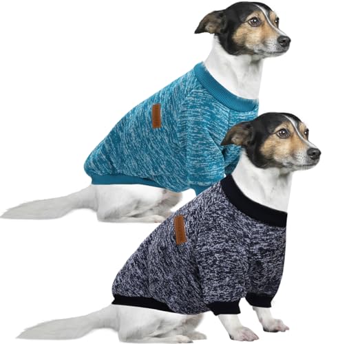 HuaLiSiJi 4XL Hundepullover Grosse Hunde Sweatshirt Kapuzenpullis für Große Hunde, Warm und Leicht, Mit Einer Weichen Textur, Elastizität Leicht zu Tragen (Blau+Navy Blau) von HuaLiSiJi