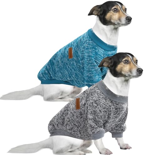 HuaLiSiJi 5XL Hundepullover Grosse Hunde Sweatshirt Kapuzenpullis für Große Hunde, Warm und Leicht, Mit Einer Weichen Textur, Elastizität Leicht zu Tragen (Blau+Grau) von HuaLiSiJi
