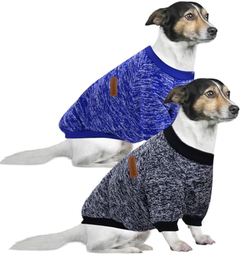 HuaLiSiJi 5XL Hundepullover Grosse Hunde Sweatshirt Kapuzenpullis für Große Hunde, Warm und Leicht, Mit Einer Weichen Textur, Elastizität Leicht zu Tragen (Dark Blue+Navy Blau) von HuaLiSiJi