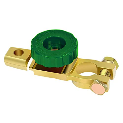 HuaLiSiJi Batterie Trennschalter 12V 24V Autobatterie Trennschalter 12V Batterie Schalt, für Motorrad Auto LKW Boot Wohnwagen (Green) von HuaLiSiJi