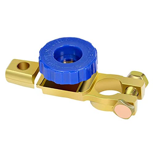 HuaLiSiJi Autobatterie Trennschalter Batterie Trennschalter 12V, Batterie Schalt Strom Trennschalter, für Motorrad Auto LKW Boot Wohnwagen (Blue) von HuaLiSiJi